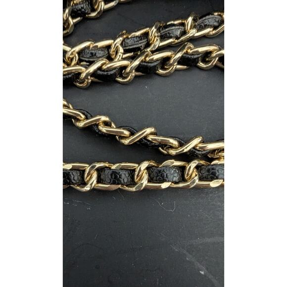 Chanel Wallet on Chain Quilted Caviar Black Authentic 7 X 5 X 2" Crossbody - Picture 10 of 16